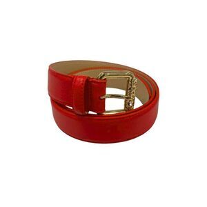 Borbonese Leather Belt with Adjustable Buckle Women Multicolor Belts